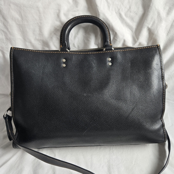 Coach 1941 Rogue Brief  Glovetanned Pebbled Leather Black style 11104 - Picture 2 of 12